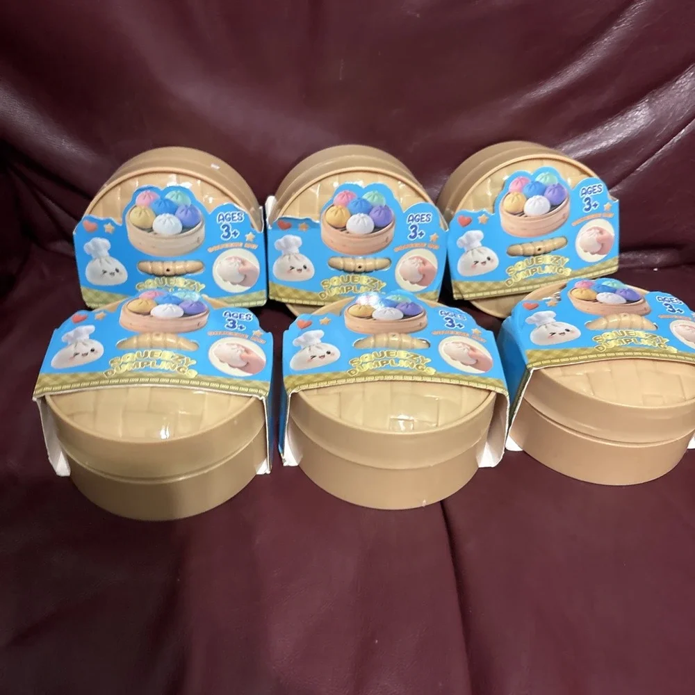 Wholesale Lot 6 PCS Squishy Bun Mystery Dumplings Color Resale Party Present